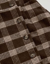 Checkered Lapel Diagonal Button Suit Dress