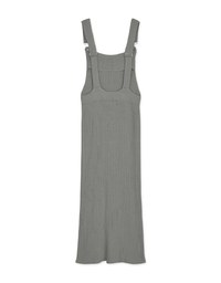 Slit Knit Suspender Maxi Dress