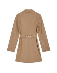 Double Belted Suit Dress (With Shoulder Pads)