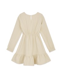 V Neck Scrunch Splice Ruffled Mini Dress