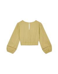 Heart Neck Embroidered Top