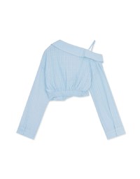 Sheer Check Crop Blouse Shirt