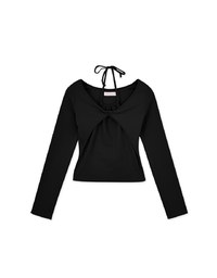 Halter Layered Knit Top