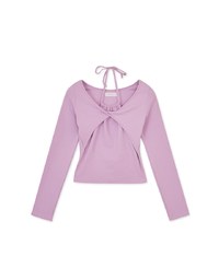 Halter Layered Knit Top