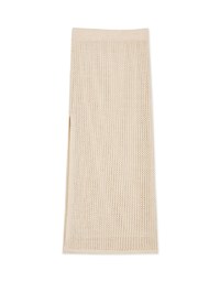 Cutout Textured Bodycon Slit Skirt