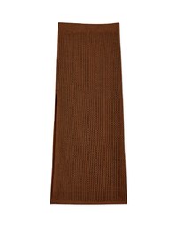 Cutout Textured Bodycon Slit Skirt