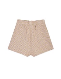 Diagonal Button Checked Skorts