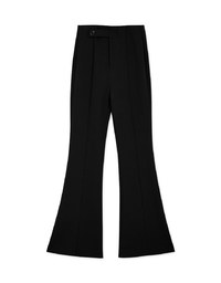 Tailorable Elastic High Waisted Flared Pants