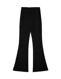 Tailorable Elastic High Waisted Flared Pants