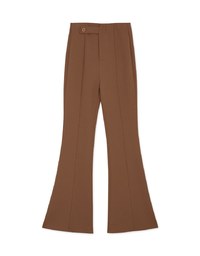 Tailorable Elastic High Waisted Flared Pants