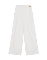 Side Gold Chain Wide Trousers