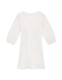 Wrinkled Lace Mini Dress