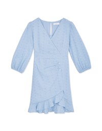 Wrinkled Lace Mini Dress