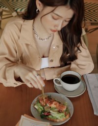 Lapel Buttoned Irregular Skirt Set