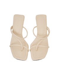 Crossover Strappy Mid-Heel Sandals
