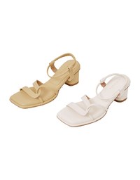 Staggered Elastic Back Sandals