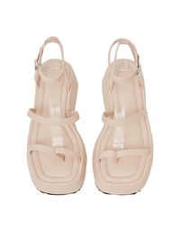 Slip-On Mid-Heel Sandals