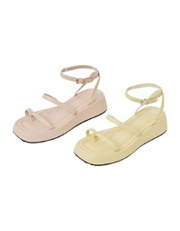 Slip-On Mid-Heel Sandals