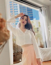 Pastel Color Correction Knit Cardigan Top