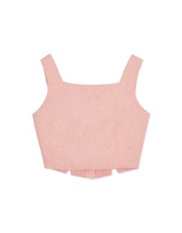 Tweed Bead Buttons Tank Top
