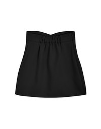 High Waisted Slit Slanted Skirt