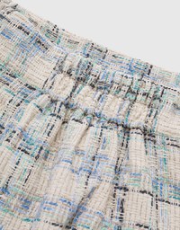 Chic Tweed Checked Skirt