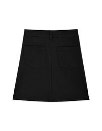 Asymmetric Wrap Bodycon High Waisted Skirt
