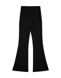 Tailorable Elastic High Waisted Flared Pants