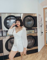 Lace Elastic A-Line Shorts
