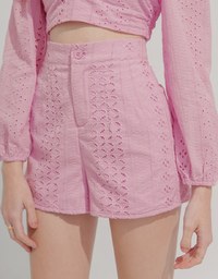 Lace Elastic A-Line Shorts