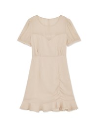 Translucent Flare Mini Dress