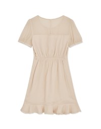 Translucent Flare Mini Dress