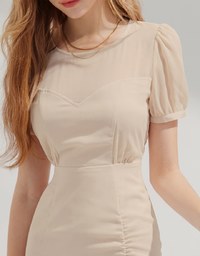 Translucent Flare Mini Dress