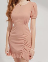 Translucent Flare Mini Dress