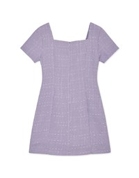 Square Neck Button Up Mini Dress