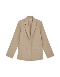 Chic Lapel Double-Button Blazer (With Shoulder Pads)