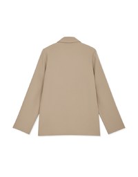 Chic Lapel Double-Button Blazer (With Shoulder Pads)