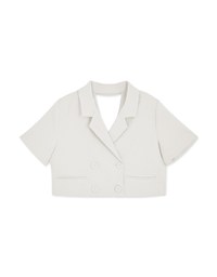 Double Crop Blazer (With Shoulder Pads)