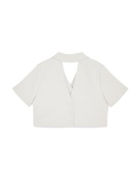 Double Crop Blazer (With Shoulder Pads)