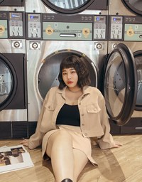 Lapel Buttoned Irregular Skirt Set