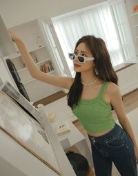 Thick Strap Crop Cami Top