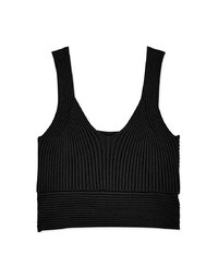 Refined Knit Tank Bra Top