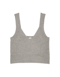 Refined Knit Tank Bra Top