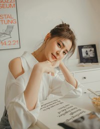 Plain Cutout Button-down Loose Long-sleeved Shirt
