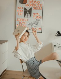 Plain Cutout Button-down Loose Long-sleeved Shirt