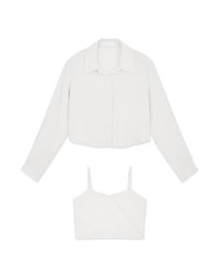 Two Piece Sheer Blouse Shirt