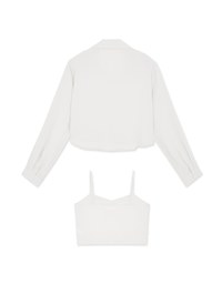 Two Piece Sheer Blouse Shirt