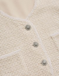 Classic Tweed Checkered Vest