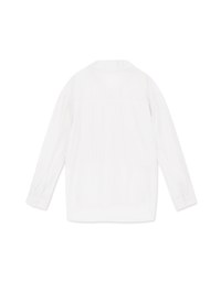 Fake Two Piece Tencel Sheer Blouse Shirt