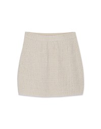 Classy Tweed Checkered Skirt